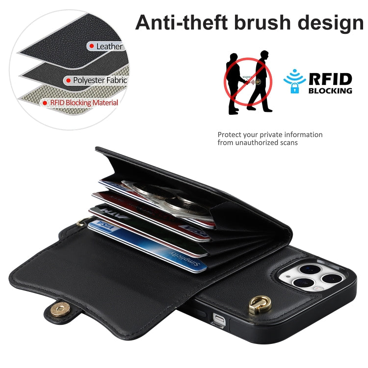 RFID Card Slot Phone Case with Long Lanyard, For iPhone 11 Pro Max, For iPhone X / XS, For iPhone XS Max, For iPhone 8 Plus / 7 Plus, For iPhone XR