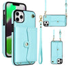 RFID Card Slot Phone Case with Long Lanyard, For iPhone 11 Pro Max, For iPhone X / XS, For iPhone XS Max, For iPhone 8 Plus / 7 Plus, For iPhone XR