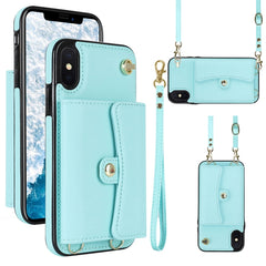 RFID Card Slot Phone Case with Long Lanyard, For iPhone 11, For iPhone 11 Pro, For iPhone 11 Pro Max, For iPhone X / XS