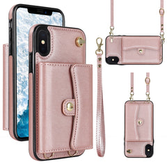 RFID Card Slot Phone Case with Long Lanyard, For iPhone 11, For iPhone 11 Pro, For iPhone 11 Pro Max, For iPhone X / XS