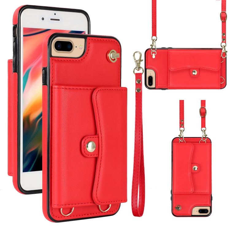 RFID Card Slot Phone Case with Long Lanyard, For iPhone 11 Pro Max, For iPhone X / XS, For iPhone XS Max, For iPhone 8 Plus / 7 Plus, For iPhone XR