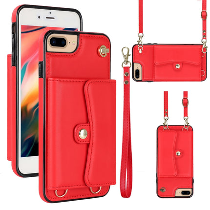 RFID Card Slot Phone Case with Long Lanyard, For iPhone XS Max, For iPhone 8 Plus / 7 Plus, For iPhone XR