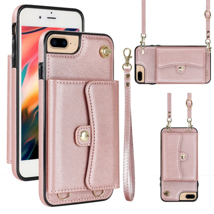 RFID Card Slot Phone Case with Long Lanyard, For iPhone XS Max, For iPhone 8 Plus / 7 Plus, For iPhone XR
