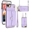 RFID Card Slot Phone Case with Long Lanyard, For iPhone 11 Pro Max, For iPhone X / XS, For iPhone XS Max, For iPhone 8 Plus / 7 Plus, For iPhone XR