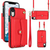 RFID Card Slot Phone Case with Long Lanyard, For iPhone 11 Pro Max, For iPhone X / XS, For iPhone XS Max, For iPhone 8 Plus / 7 Plus, For iPhone XR