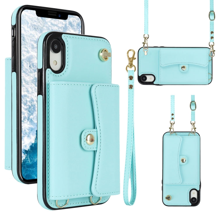 RFID Card Slot Phone Case with Long Lanyard, For iPhone 11 Pro Max, For iPhone X / XS, For iPhone XS Max, For iPhone 8 Plus / 7 Plus, For iPhone XR