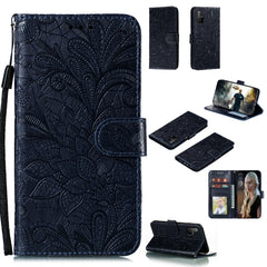 Lace Flower Embossing Pattern Horizontal Flip Leather Case , with Holder & Card Slots & Wallet & Photo Frame & Lanyard, For Huawei Honor 30 Pro, For Huawei Honor 30S, For Galaxy A11, For Galaxy A41, For Galaxy A70e