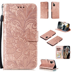 Lace Flower Embossing Pattern Horizontal Flip Leather Case , with Holder & Card Slots & Wallet & Photo Frame & Lanyard, For Huawei Honor 30 Pro, For Huawei Honor 30S, For Galaxy A11, For Galaxy A41, For Galaxy A70e