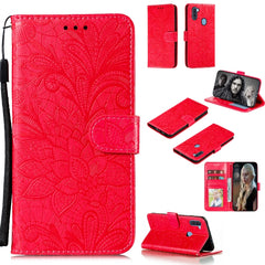 Lace Flower Embossing Pattern Horizontal Flip Leather Case , with Holder & Card Slots & Wallet & Photo Frame & Lanyard, For Huawei Honor 30 Pro, For Huawei Honor 30S, For Galaxy A11, For Galaxy A41, For Galaxy A70e