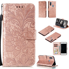 Lace Flower Embossing Pattern Horizontal Flip Leather Case , with Holder & Card Slots & Wallet & Photo Frame & Lanyard, For Huawei Honor 30 Pro, For Huawei Honor 30S, For Galaxy A11, For Galaxy A41, For Galaxy A70e