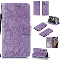 Lace Flower Embossing Pattern Horizontal Flip Leather Case , with Holder & Card Slots & Wallet & Photo Frame & Lanyard, For Huawei Honor 30 Pro, For Huawei Honor 30S, For Galaxy A11, For Galaxy A41, For Galaxy A70e