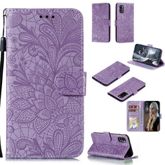 Lace Flower Embossing Pattern Horizontal Flip Leather Case , with Holder & Card Slots & Wallet & Photo Frame & Lanyard, For Huawei Honor 30 Pro, For Huawei Honor 30S, For Galaxy A11, For Galaxy A41, For Galaxy A70e