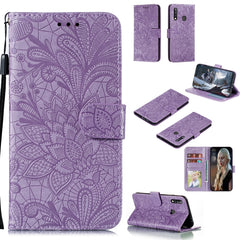 Lace Flower Embossing Pattern Horizontal Flip Leather Case , with Holder & Card Slots & Wallet & Photo Frame & Lanyard, For Huawei Honor 30 Pro, For Huawei Honor 30S, For Galaxy A11, For Galaxy A41, For Galaxy A70e