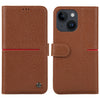 GEBEI Top-grain Horizontal Flip Leather Phone Case, For iPhone 14 Pro Max, For iPhone 14 Pro, For iPhone 14, For iPhone 14 Plus