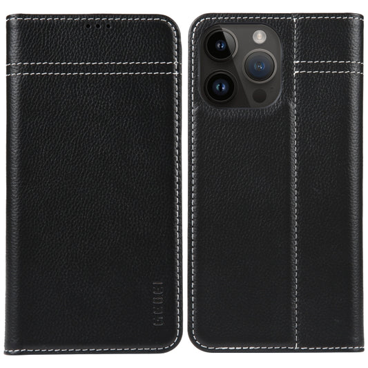 GEBEI Top-grain Horizontal Flip Leather Phone Case
