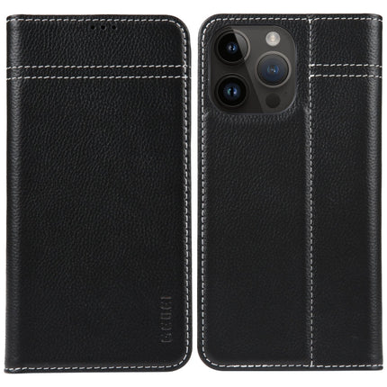 GEBEI Top-grain Horizontal Flip Leather Phone Case