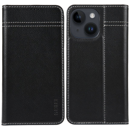 GEBEI Top-grain Horizontal Flip Leather Phone Case