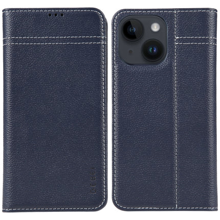 GEBEI Top-grain Horizontal Flip Leather Phone Case, For iPhone 14 Pro Max, For iPhone 14 Pro, For iPhone 14, For iPhone 14 Plus, For iPhone 13 Pro Max, For iPhone 13 Pro