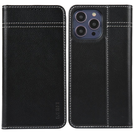GEBEI Top-grain Horizontal Flip Leather Phone Case, For iPhone 14 Pro Max, For iPhone 14 Pro, For iPhone 14, For iPhone 14 Plus, For iPhone 13 Pro Max, For iPhone 13 Pro