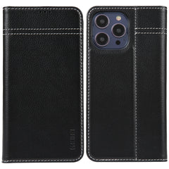 GEBEI Top-grain Horizontal Flip Leather Phone Case, For iPhone 14 Pro Max, For iPhone 14 Pro, For iPhone 14, For iPhone 14 Plus, For iPhone 13 Pro Max, For iPhone 13 Pro, For iPhone 13