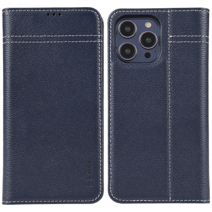 GEBEI Top-grain Horizontal Flip Leather Phone Case, For iPhone 14 Pro Max, For iPhone 14 Pro, For iPhone 14, For iPhone 14 Plus, For iPhone 13 Pro Max, For iPhone 13 Pro