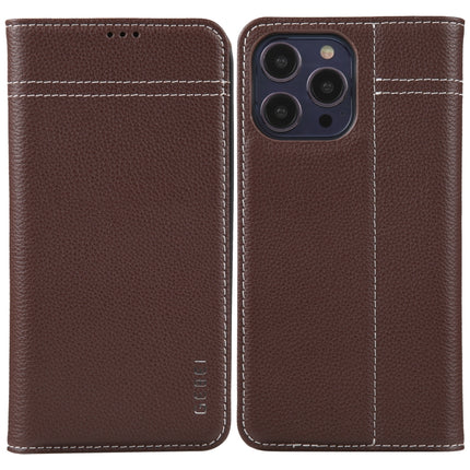 GEBEI Top-grain Horizontal Flip Leather Phone Case, For iPhone 14 Pro Max, For iPhone 14 Pro, For iPhone 14, For iPhone 14 Plus, For iPhone 13 Pro Max, For iPhone 13 Pro