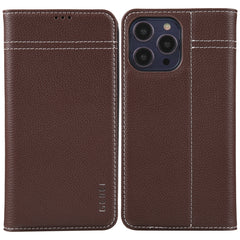 GEBEI Top-grain Horizontal Flip Leather Phone Case, For iPhone 14 Pro Max, For iPhone 14 Pro, For iPhone 14, For iPhone 14 Plus, For iPhone 13 Pro Max, For iPhone 13 Pro, For iPhone 13