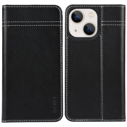 GEBEI Top-grain Horizontal Flip Leather Phone Case