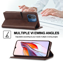 LC.IMEEKE Calf Texture Horizontal Flip Leather Case, For Xiaomi Redmi 12C/11A Global, For Xiaomi Redmi Note 12 5G/Poco X5, For Xiaomi Redmi Note 12 Pro 5G/Poco X5 Pro, For Xiaomi Redmi Note 12 Pro+