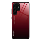 For Samsung Galaxy S23 Ultra 5G / Red Black