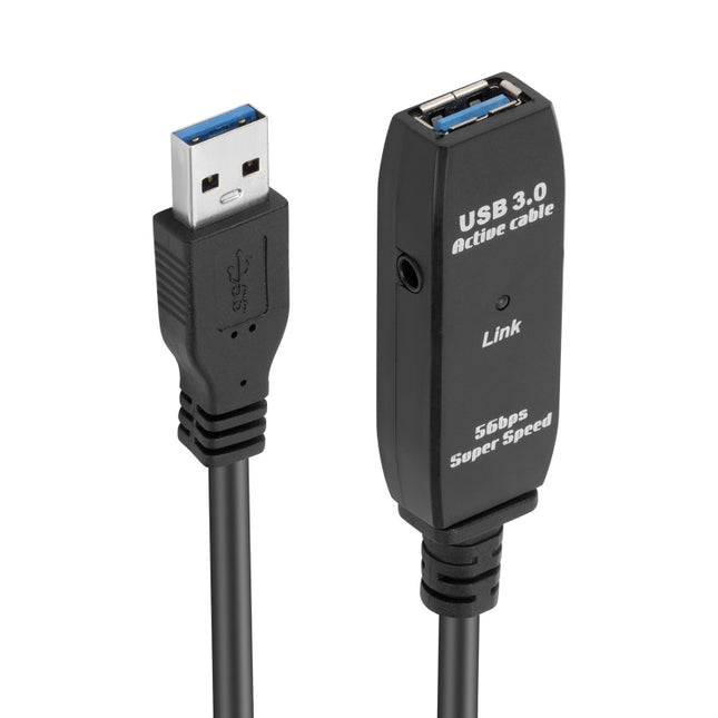 USB 3.0 Male to Female Data Sync Super Speed Extension Cable, Length:5m, 5m