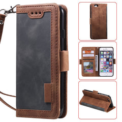 Retro Splicing Horizontal Flip Leather Case with Card Slots & Holder & Wallet, For iPhone 6 Plus, For iPhone SE 2022 / SE 2020 / 8 / 7, For iPhone X / XS, For iPhone XR, For Xiaomi Redmi K20