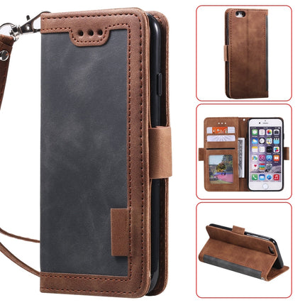 Retro Splicing Horizontal Flip Leather Case with Card Slots & Holder & Wallet, For iPhone SE 2022 / SE 2020 / 8 / 7, For Xiaomi Redmi Note 8 Pro