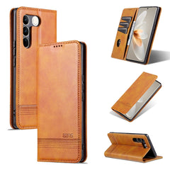 AZNS Magnetic Calf Texture Flip Leather Phone Case