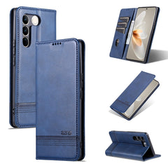 AZNS Magnetic Calf Texture Flip Leather Phone Case