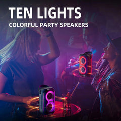 HOPESTAR Party200 mini Portable Tone Pulse RGB Light Bluetooth Speaker, Party200 mini