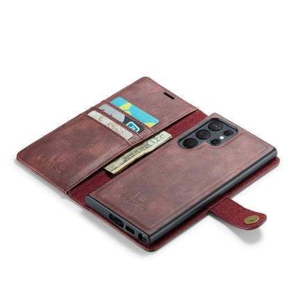 DG.MING Crazy Horse Texture Detachable Magnetic Leather Case