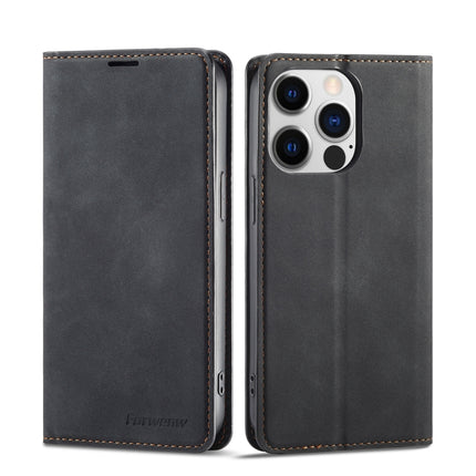 Forwenw Dream Series Oil Edge Strong Magnetism Leather Phone Case, For iPhone 14 Pro Max