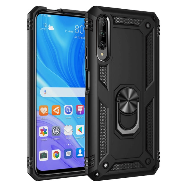 Shockproof TPU + PC Protective Case with 360 Degree Rotating Holder, For Huawei Y9s