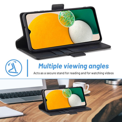 LC.IMEEKE Card Slots Skin Feeling Leather Phone Case, For Samsung Galaxy A14 4G / 5G