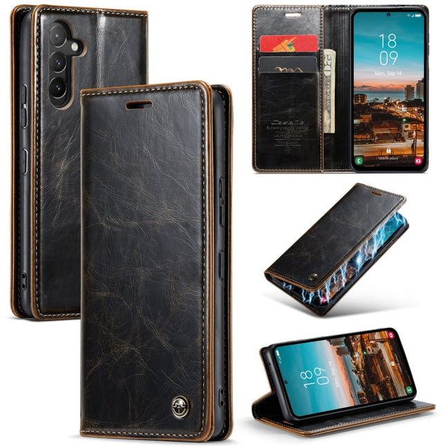 CaseMe 003 Crazy Horse Texture Leather Phone Case, For Samsung Galaxy A54 5G