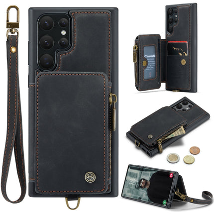 CaseMe C20 Multifunctional RFID Leather Phone Case, For Samsung Galaxy A14 5G, For Samsung Galaxy A33, For Samsung Galaxy A34 5G, For Samsung Galaxy A53, For Samsung Galaxy A54 5G, For Samsung Galaxy A73, For Samsung Galaxy S23 5G                      ...