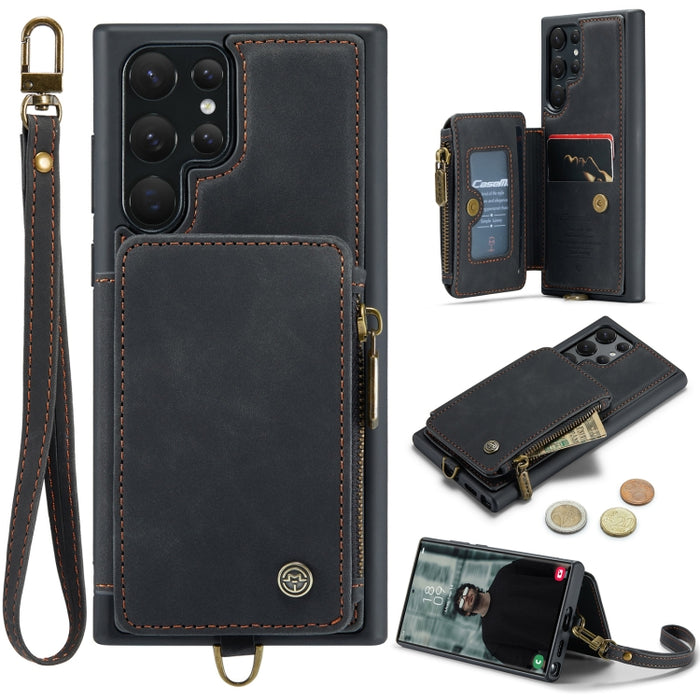 CaseMe C20 Multifunctional RFID Leather Phone Case, For Samsung Galaxy A14 5G, For Samsung Galaxy A33, For Samsung Galaxy A34 5G, For Samsung Galaxy A53, For Samsung Galaxy A54 5G, For Samsung Galaxy A73, For Samsung Galaxy S23 5G                      ...