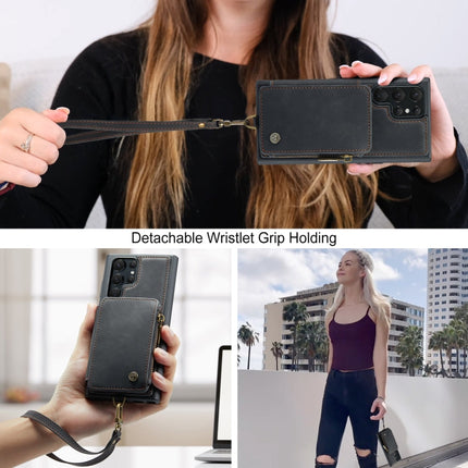 CaseMe C20 Multifunctional RFID Leather Phone Case, For Samsung Galaxy S23 Ultra 5G