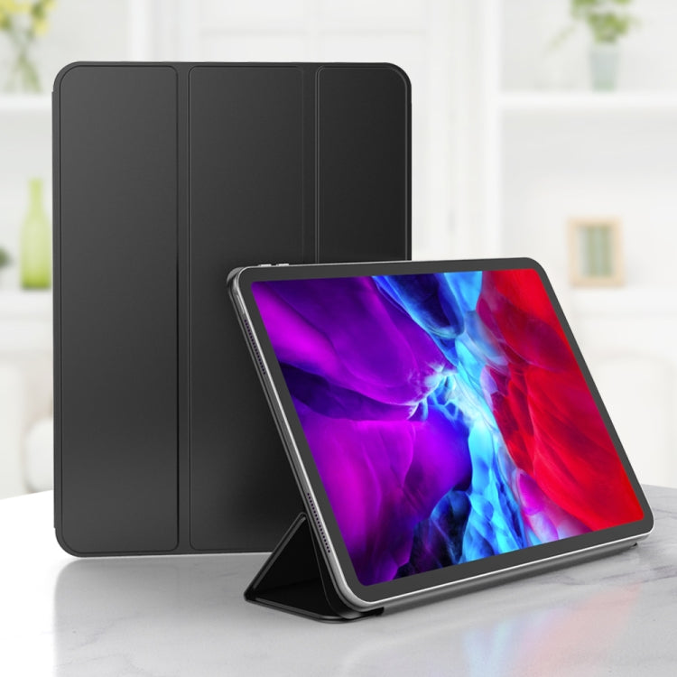 For iPad Pro 11 (2020) PC + PU Magnetic Leather Case with Three-folding Holder