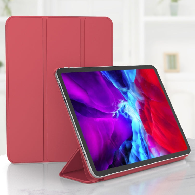 For iPad Pro 11 (2020) PC + PU Magnetic Leather Case with Three-folding Holder