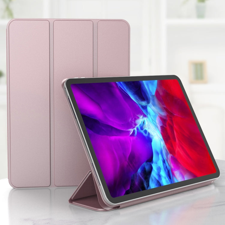 For iPad Pro 11 (2020) PC + PU Magnetic Leather Case with Three-folding Holder