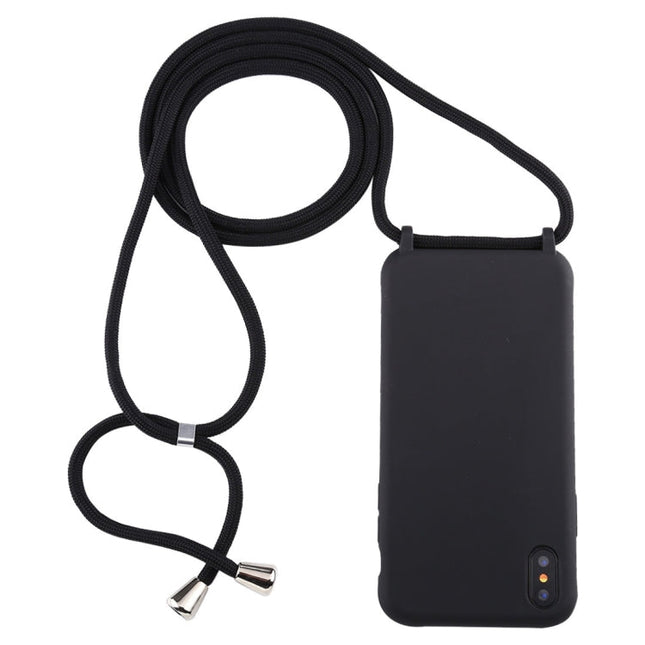 Candy Color TPU Protective Case with Lanyard, For iPhone XS / X, For iPhone XS Max, For iPhone XR