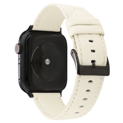 Cowhide Texture Leather Watchband, For Apple Watch Series 8&7 41mm / SE 2&6&SE&5&4 40mm / 3&2&1 38mm, For Apple Watch Series 7 45mm / 6 & SE & 5 & 4 44mm / 3 & 2 & 1 42mm, For Apple Watch Series 7 41mm / 6 & SE & 5 & 4 40mm / 3 & 2 & 1 38mm������������...