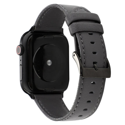 Cowhide Texture Leather Watchband, For Apple Watch Series 8&7 41mm / SE 2&6&SE&5&4 40mm / 3&2&1 38mm, For Apple Watch Series 7 45mm / 6 & SE & 5 & 4 44mm / 3 & 2 & 1 42mm, For Apple Watch Series 7 41mm / 6 & SE & 5 & 4 40mm / 3 & 2 & 1 38mm������������...